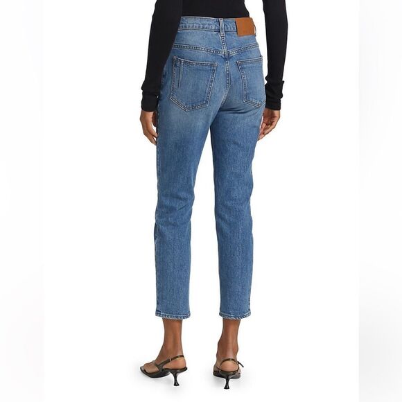 Derek Lam 10 Crosby Eden High-Rise Slim Crop Denim Blue Jeans Size 29 NWT - Picture 2 of 7